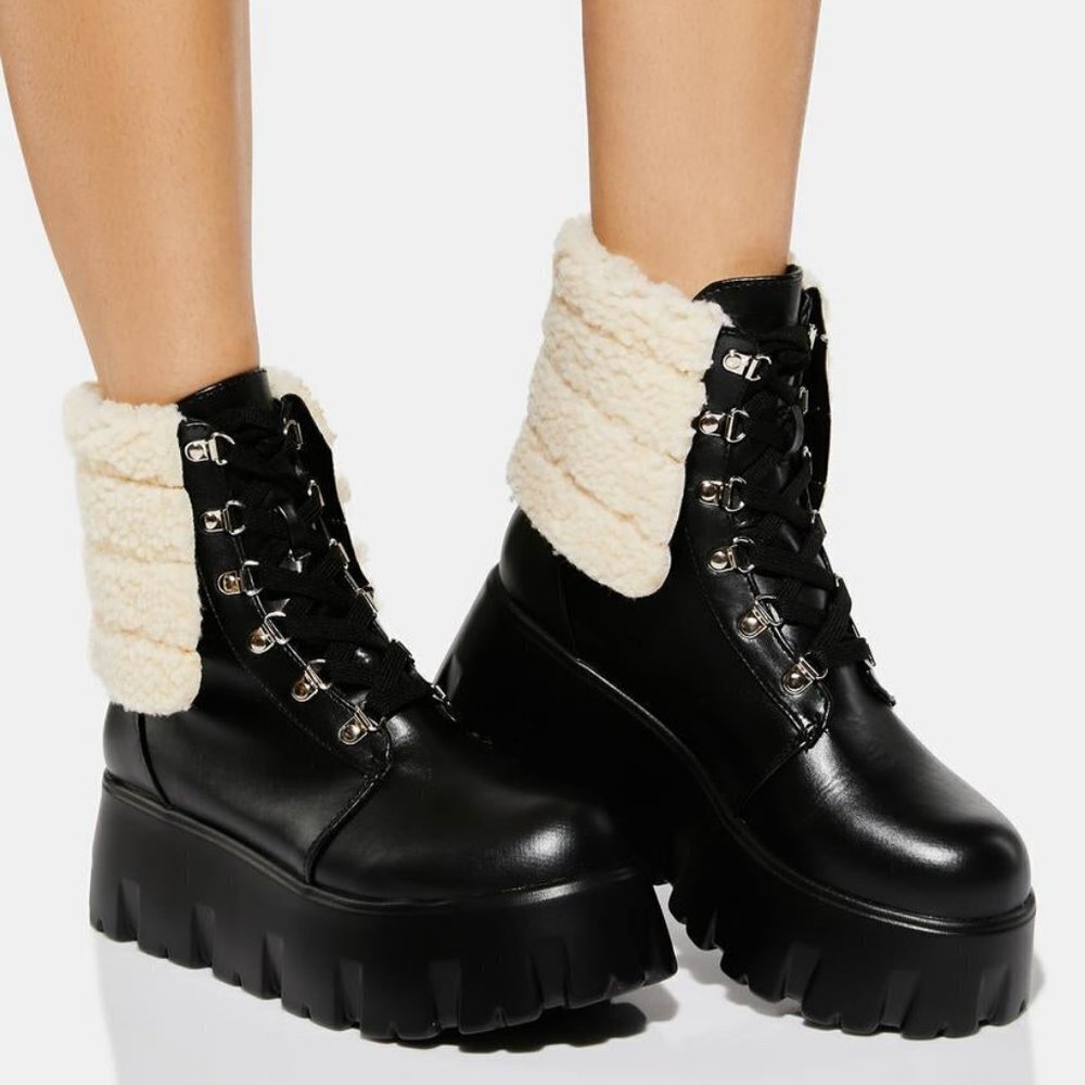 NOT YUR ORDINARY Lace Up Boots ( BRAND NEW !!! )